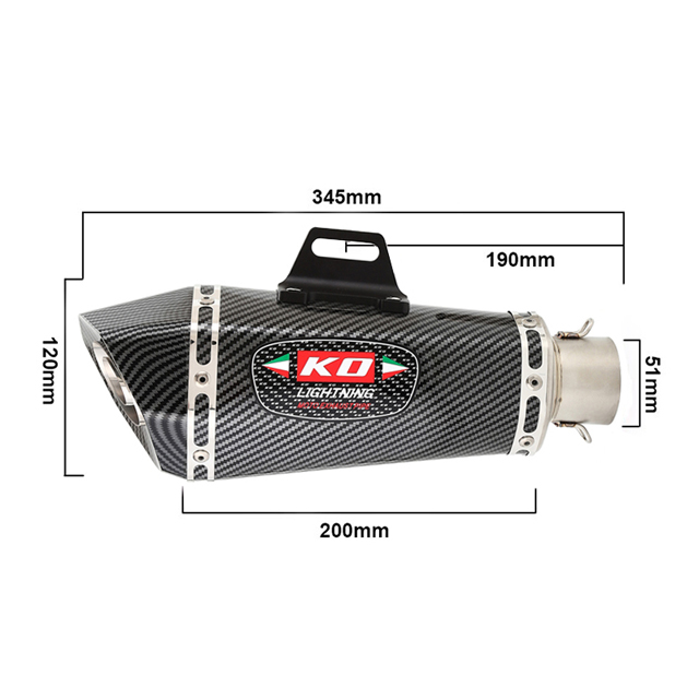 Išmetimo vamzdžio jungties vamzdis, skirtas Kawasaki Z250 Ninja 250 300 2013-2016 duslintuvo vamzdis