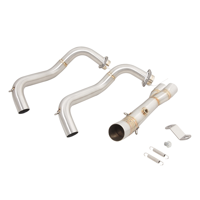 Auspuffanlage f&uuml;r Yamaha R7 MT07 FZ07 2014–2024, Motorrad-Kr&uuml;mmerrohr-Schalld&auml;mpfer