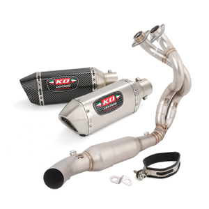 Vhodn&eacute; pro Kawasaki Z650 Ninja 650 2023-2025 Trubka v&yacute;fukov&eacute;ho syst&eacute;mu Hlava tlumiče Trubka