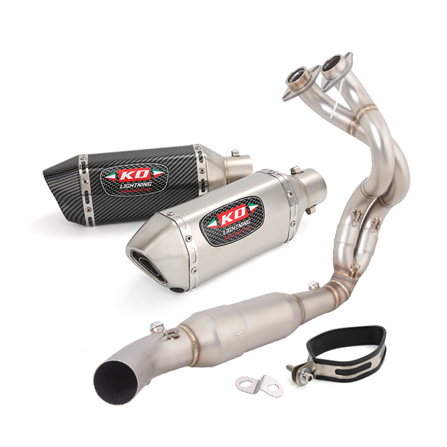 Alkalmas Kawasaki Z650 Ninja 650 2023-2025 kipufog&oacute;rendszer csőfejr&eacute;sz hangtomp&iacute;t&oacute; csatlakoz&oacute; csőh&ouml;z
