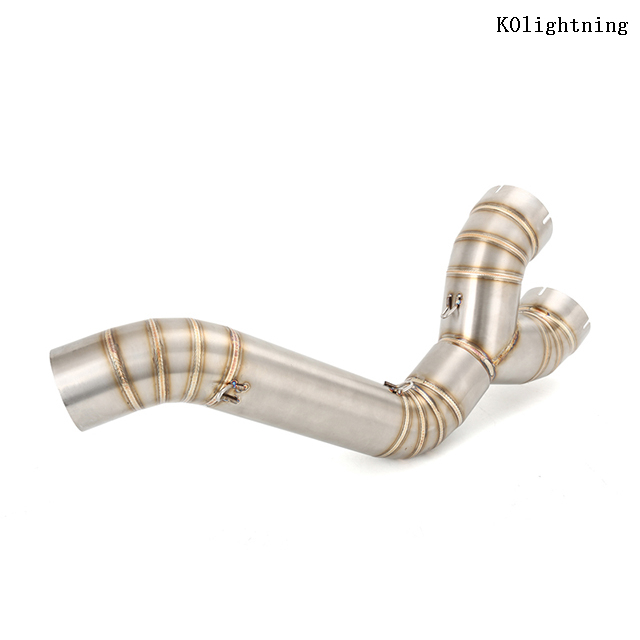 Sistema di silenziatore di scarico per BMW S1000RR 2010-2014, S1000R 2010-2016 Tubo di scarico centrale