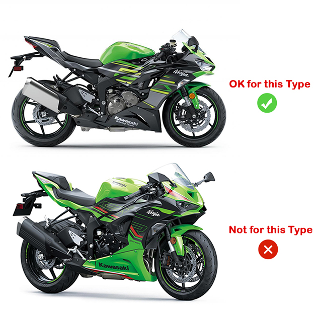 Dušilec Za Kawasaki Ninja ZX6R ZX636 2009-2023 Slip-on Izpušni Nasveti