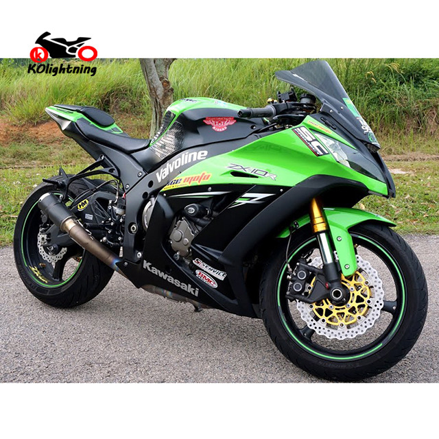 Punte del silenziatore del tubo centrale di scarico slip on Kawasaki Ninja ZX10R 2011-2015
