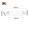 51 mm universalus išmetimo galinis vamzdis su nuimamu DB Killer trikampiu duslintuvu 310 mm 370 440 mm