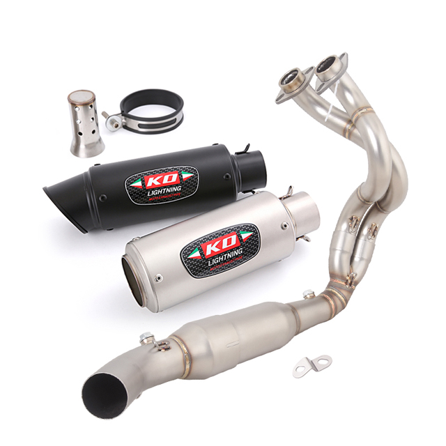Kolightning Header Uitlaatsysteem Fit Voor Kawasaki Ninja 650 Z650 Front Link Buis Uitlaatdemper End Uitlaat 2023-2025