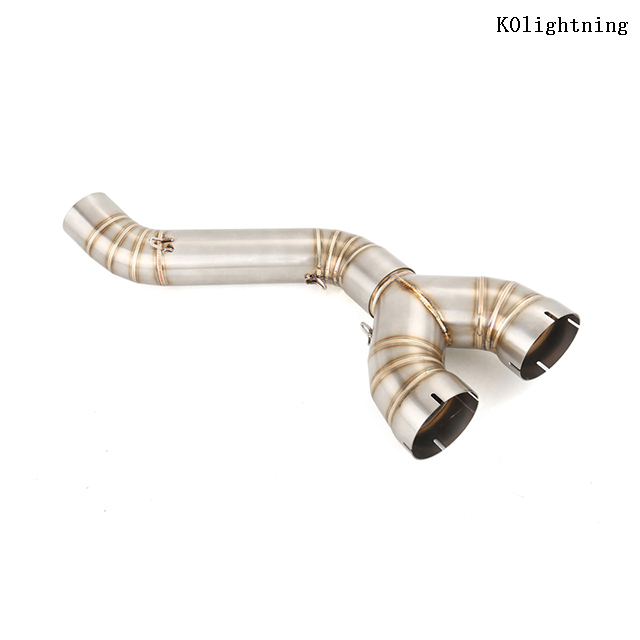 Eksoslyddempersystem for BMW S1000RR 2010-2014, S1000R 2010-2016 Eksos-midthaler&oslash;r