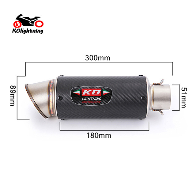 YZF R1 2009-2014 per Yamaha MT-10 Terminali di scarico Marmitta centrale Tubo in fibra di carbonio