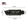 Punte del silenziatore del tubo centrale di scarico slip on Kawasaki Ninja ZX10R 2011-2015