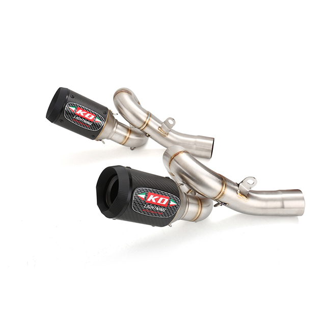 Silenciador para Kawasaki Ninja ZX6R ZX636 2009-2023 Remover tubo traseiro de exaust&atilde;o do catalisador
