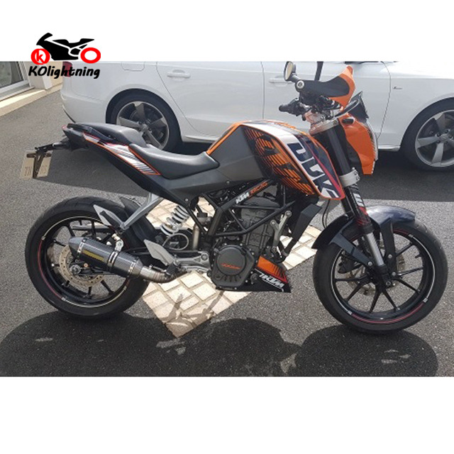 ktm duke 390 kipufog&oacute; rendszer