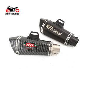 ko kilat Ekzos 38-51mm Universal Muffler Silencer Motosikal Dirt Bike Belakang Paip