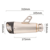 Sistema di scarico per Yamaha R7 MT07 FZ07 2014-2024 Silenziatore per tubo intestazione moto