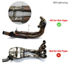Eksoslyddempersystem for BMW S1000RR 2010-2014, S1000R 2010-2016 Eksos-midthaler&oslash;r